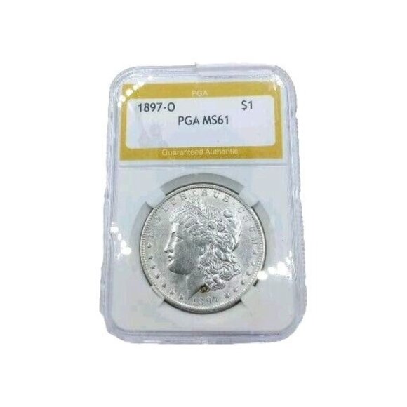 1897-O Morgan Dollar Guaranteed Authentic RARE DATE!!! Blast White!!! - Picture 1 of 4